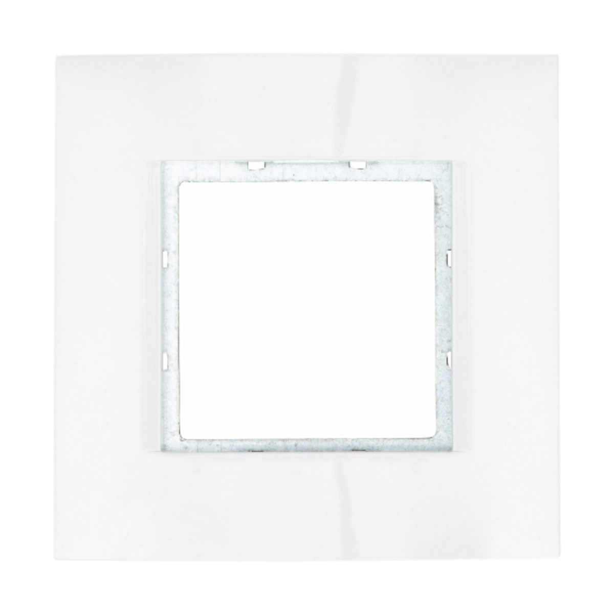 EIS In-Wall Enkelramme 45mm, Hvit plast
