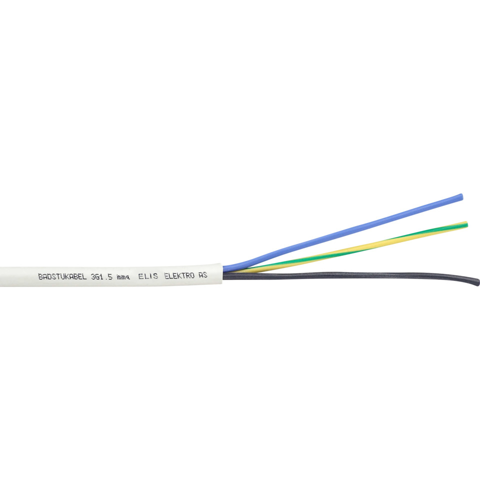 Badstukabel 3G1,5mm2 Badstukabel 3G1,5mm2