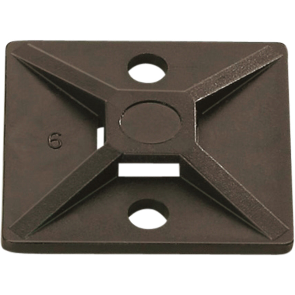 Festesokkel MB4A Sort 28x28mm Festesokkel MB4A Sort 28x28mm