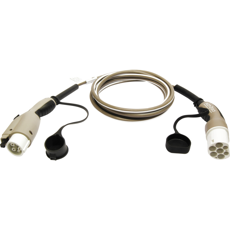 Ladekabel TYPE 2 til TYPE 1 32A 1FAS 6 meter Ladekabel TYPE 2 til TYPE 1 32A 1FAS 6 meter