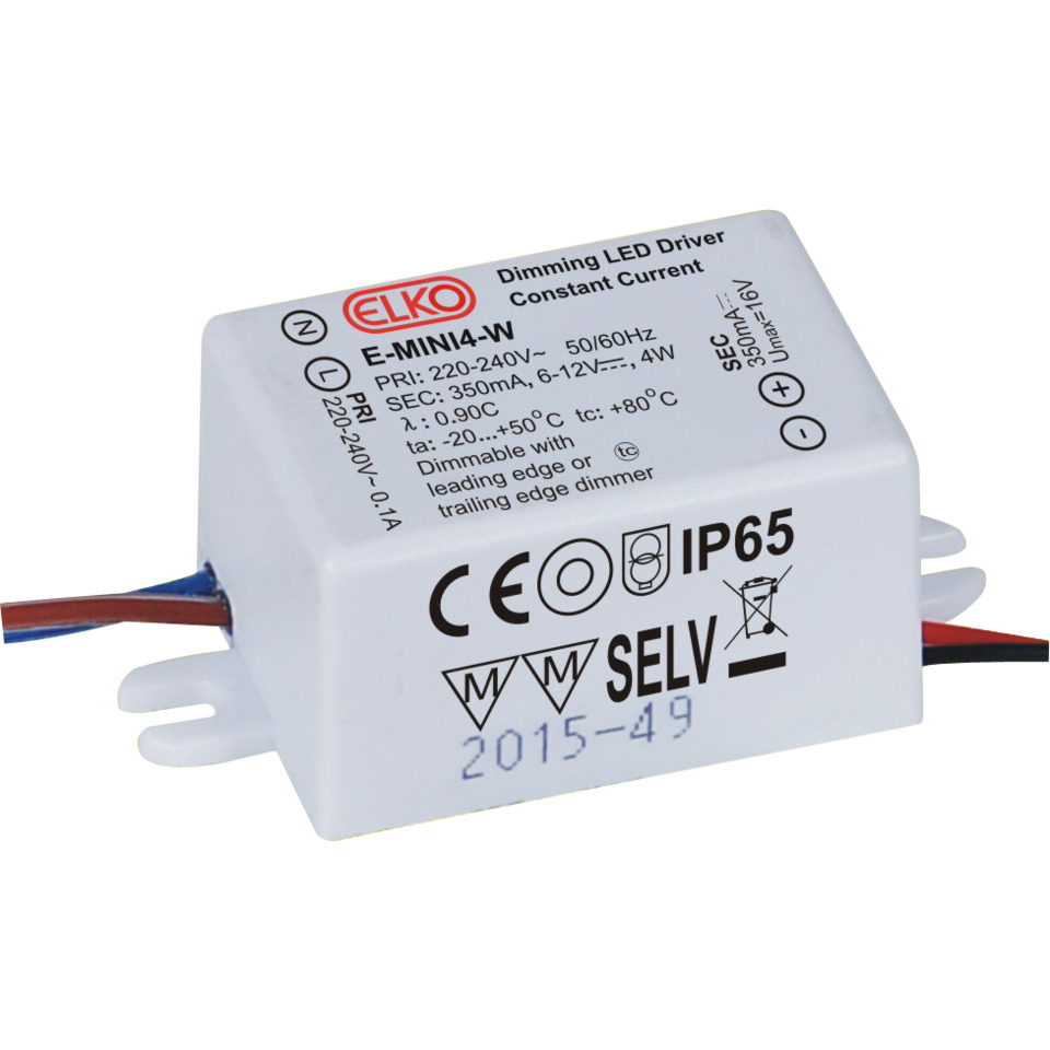 Driver Elko 350mA 2-4W dim Driver Elko 350mA 2-4W dim