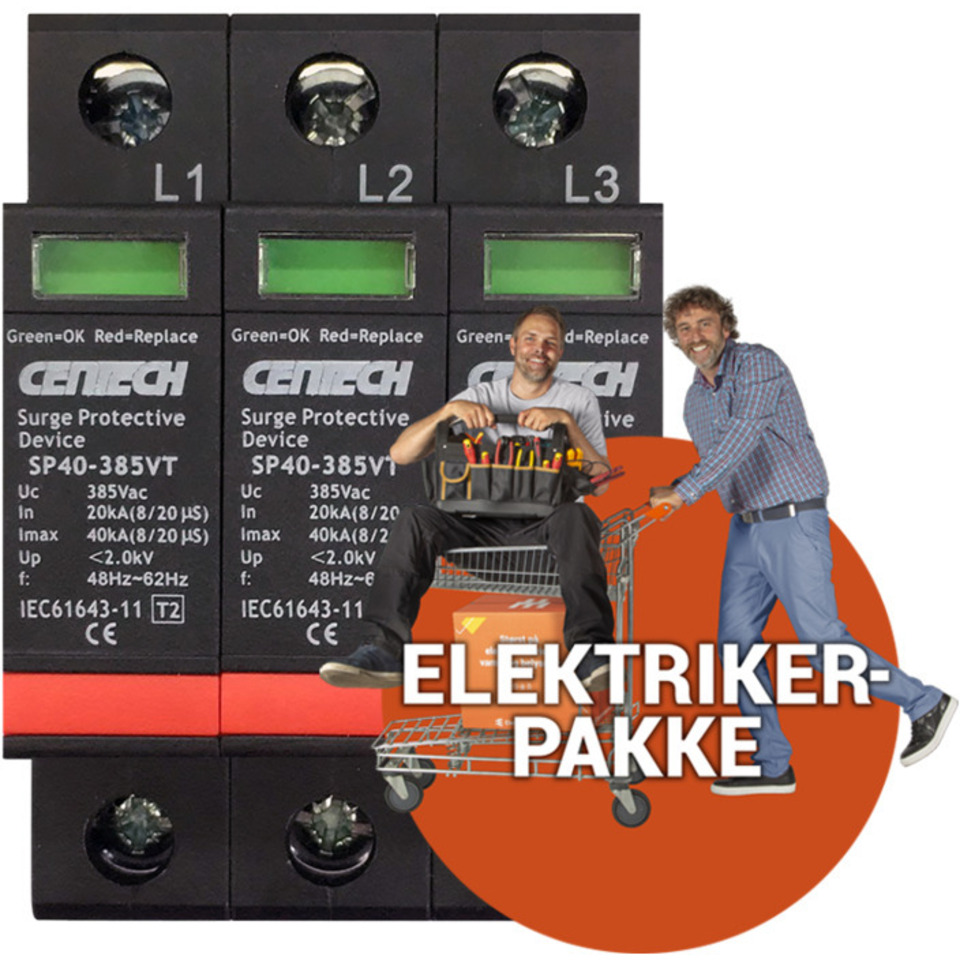 Ferdig montert montering overspenningsvern Ferdig montert montering overspenningsvern