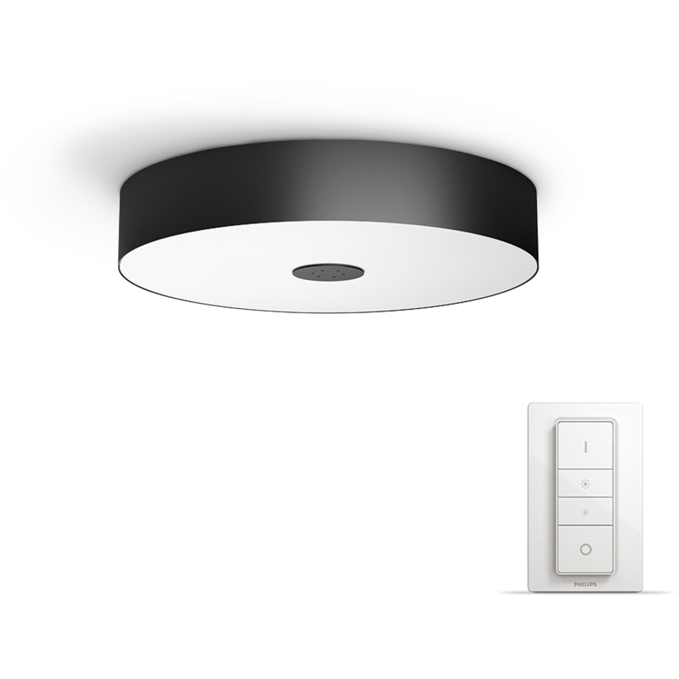 Philips Hue WA Fair Taklampe 39W Sort ink dim Philips Hue White ambiance Fair taklampe (sort) Lamper