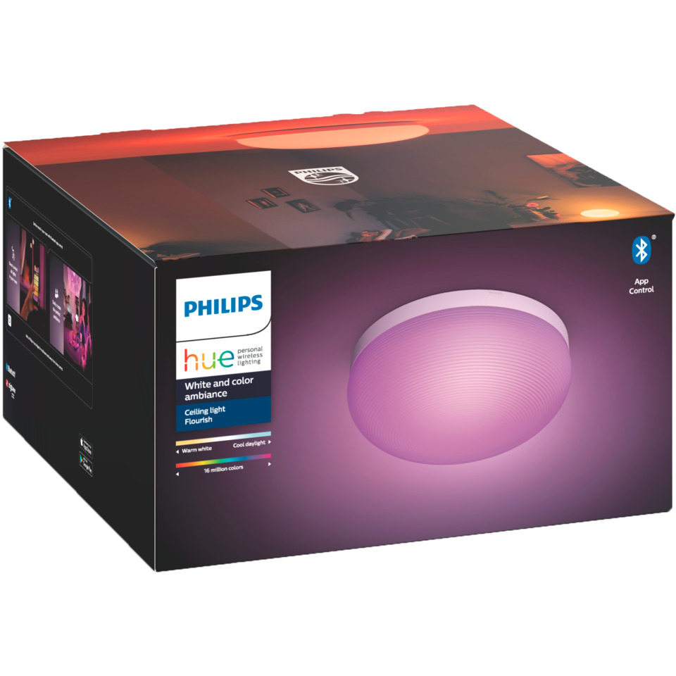 Philips Hue WCA Flourish Taklampe 32W Hvit TAKLAMPE PHILIPS HUE FLOURISH HVIT