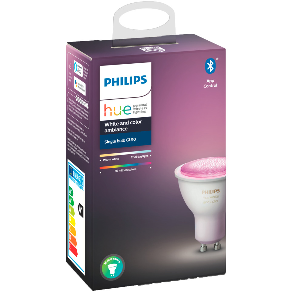 Philips Hue WCA GU10 Lyskilde 6W Philips Hue WCA GU10 Lyskilde 6W