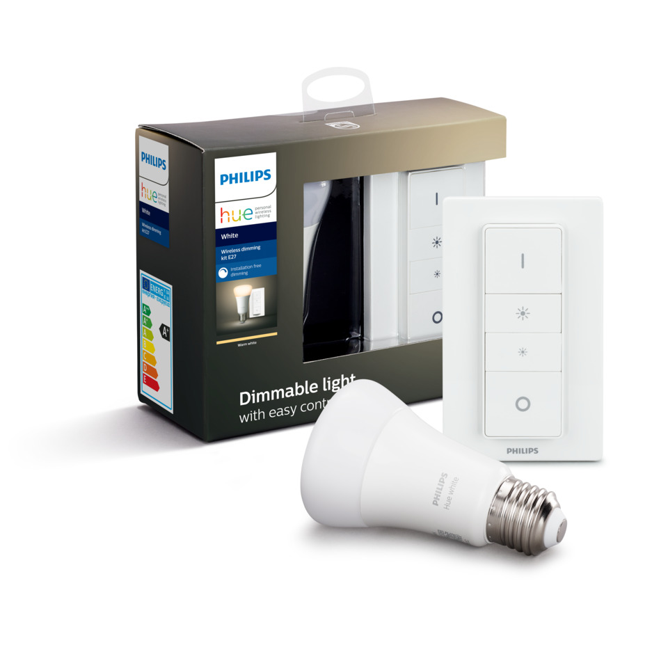 Philips Hue W E27 Lyskilde 9W med dim Philips Hue W E27 Lyskilde 9W med dim