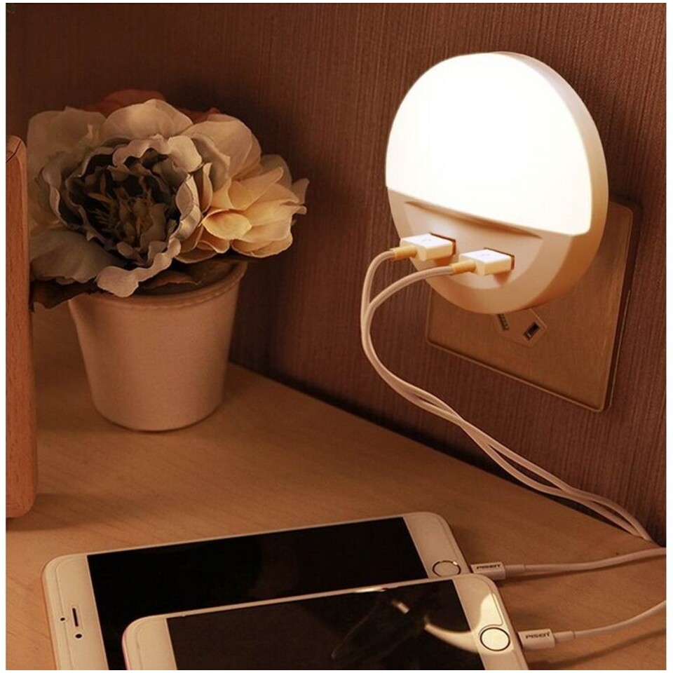 LED Nattlys Med USB Lader | Elektroimportøren AS LED Nattlys Med USB Lader | Elektroimportøren AS