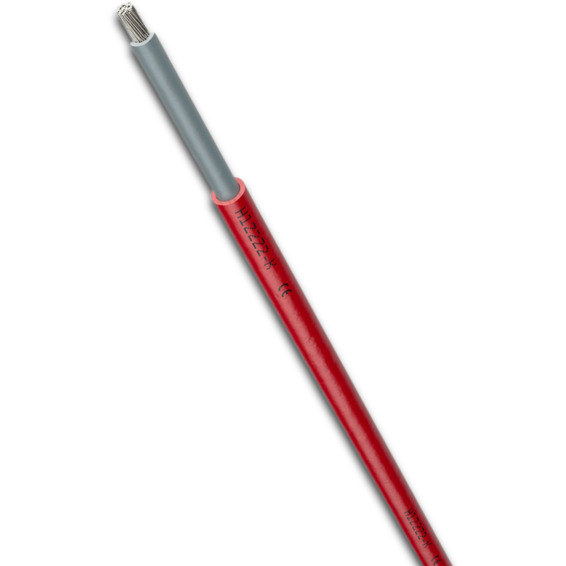 Solcellekabel H1Z2Z2-K Optimized version 6mm² Rød