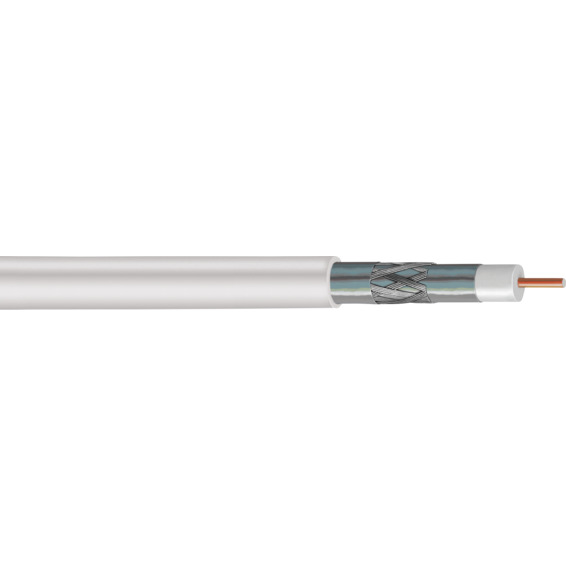 Koaksialkabel KTV 1,0/4,6 6F tri 77% PVC Trippelskjerm 75Ohm Koaksialkabel KTV 1,0/4,6 6F tri 77% PVC Trippelskjerm 75Ohm