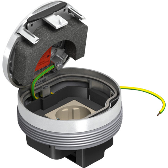 Gulvboks For Innfelling Enkel Stikk GESRC2UAB Forkrommet Gulvboks For Innfelling Enkel Stikk GESRC2UAB Forkrommet