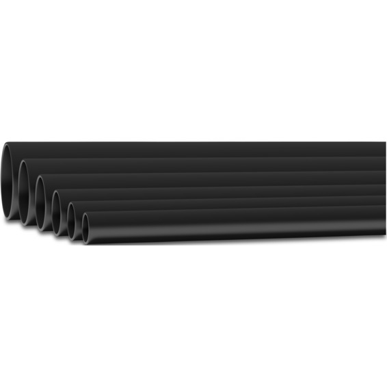 Stive rør 20mm PP UV 750N Sort 3m