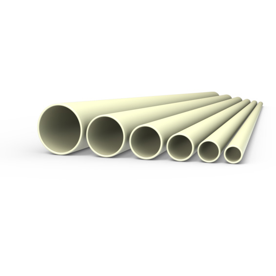Stive rør 40mm PVC 750N 3m