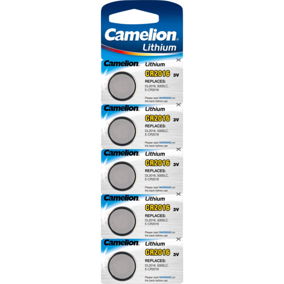 Batteri CR2016 Lithium 3V 5pk Camelion Batteri CR2016 Lithium 3V 5pk Camelion