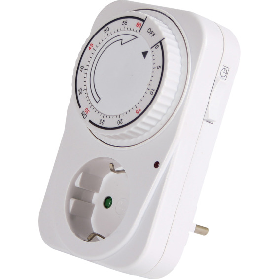 Timer Tidsur 1-60 min. Mekanisk 3500W