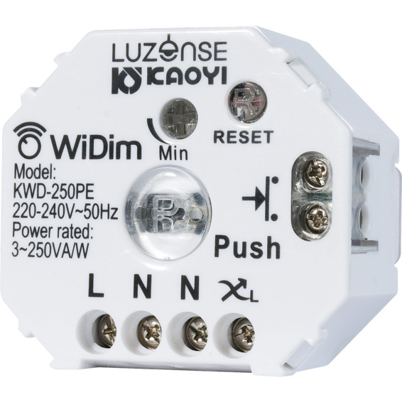 WiDim B 250 WiFi innfellingsdimmer 2-250W WiDim B 250 WiFi innfellingsdimmer 2-250W