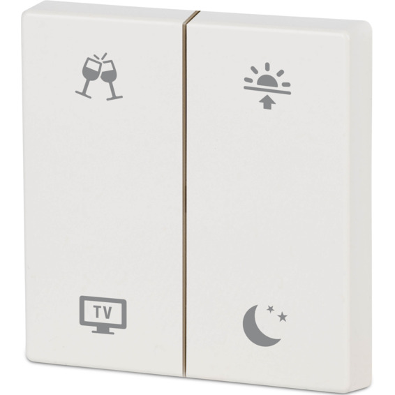 xComfort Glanset vippe hvit dbl, Morg/Kveld/Stemn/Middag produktbilde