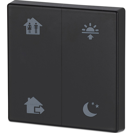 xComfort Matt sort dobbel, Hjemme/Borte/Morgen/Kveld