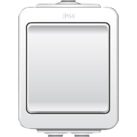 Bryter endevender/1-pol påvegg IP44 AquaBest