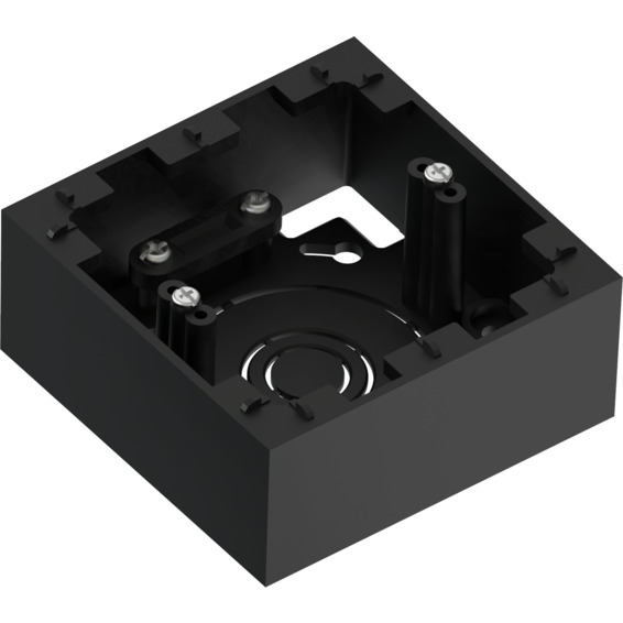 Namron Edge kappe enkel sort 35mm