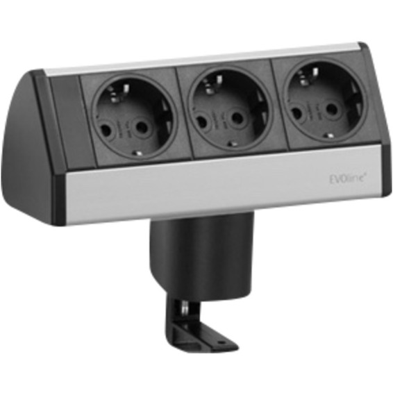 EVOline Dock - 3x stikk. Bordtvinge. Tilførsel under