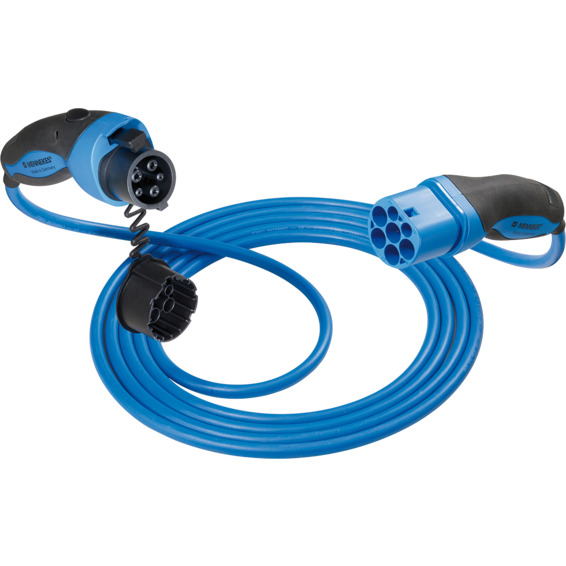 Ladekabel til elbil fra JAZZY2GO | Elektroimportøren AS OFLEX Type 2 til type 1 ladekabel 32A 1 fas
