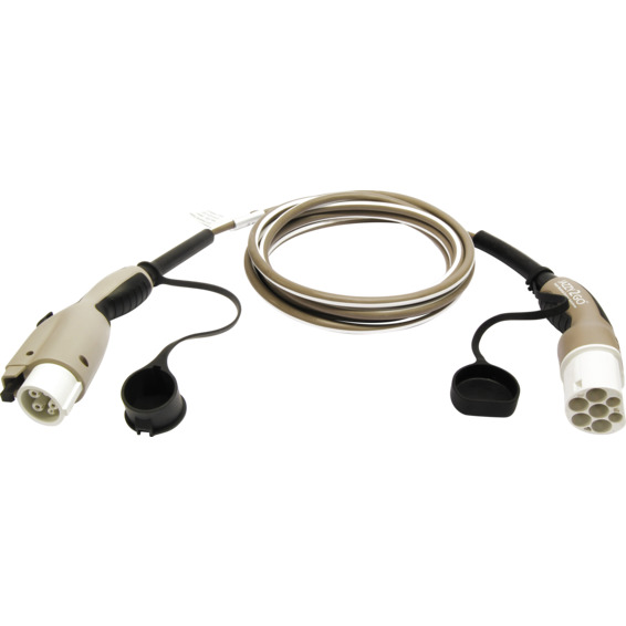 Ladekabel TYPE 2 til TYPE 1 16A 1FAS 4 meter Ladekabel TYPE 2 til TYPE 1 16A 1FAS 4 meter
