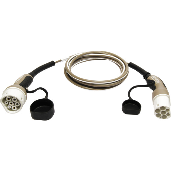 Ladekabel TYPE 2 til TYPE 1 16A 1FAS 4 meter Ladekabel Mode2 TYPE 2 8m | Elektroimportøren AS