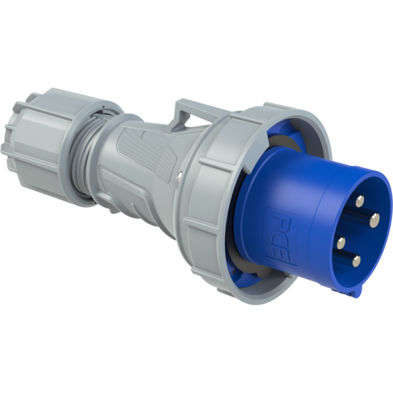 Støpsel 63A 3Pol+J 230V 9H IP67