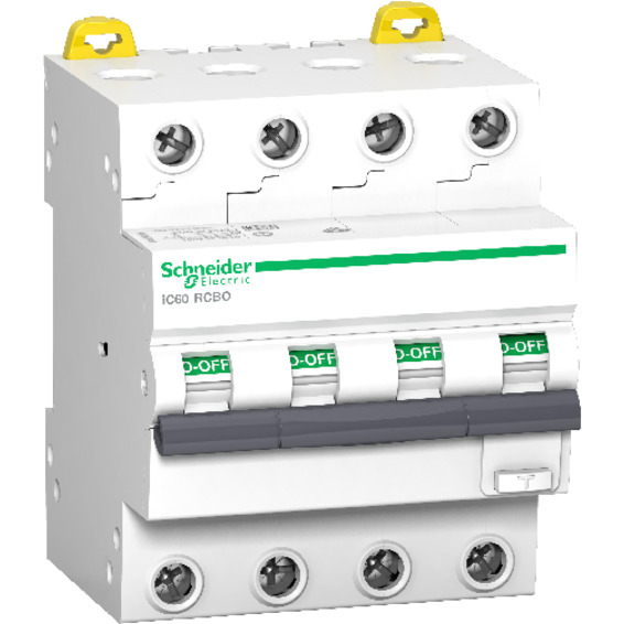 Schneider Jordfeilautomat IC60 4P 20A 30MA B 6kA