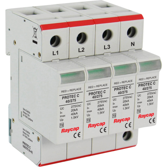 Overspenningsvern Protec 4-pol C160/275V 20KA EFA Overspenningsvern Protec 4-pol C160/275V 20KA EFA