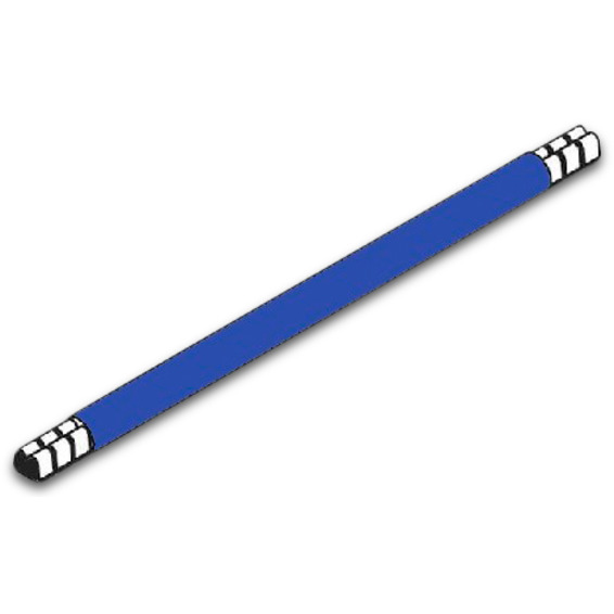 Lask enkelisolert 10mm² 40cm blå