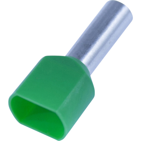 Isolert dobbel endehylse IKY 2x16/14 grønn (20 pk) Isolert dobbel endehylse IKY 2x16/14 grønn (20 pk)