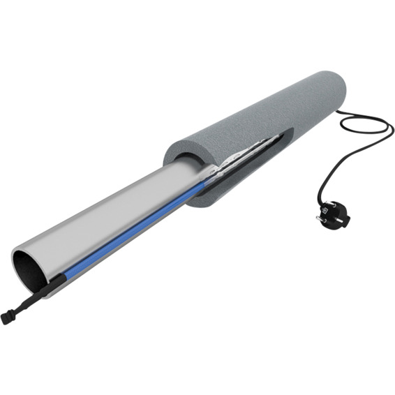 Veria Pipeheat 10, 80W / 8m. Lev. med støpsel 2 m ledn.