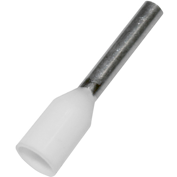 Isolert endehylse 0.75mm2-8 Hvit
