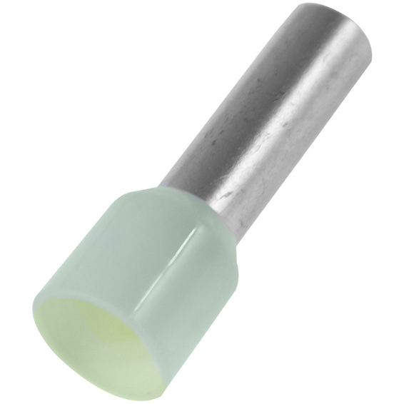 Isolert endehylse 10mm2-12 Elfenben