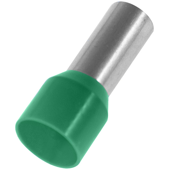 Isolert endehylse 16mm2-12 Grønn