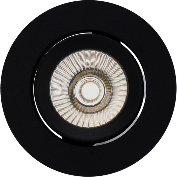Namron Alfa reflektor 360-tilt Downlight 8W matt sort 4000K