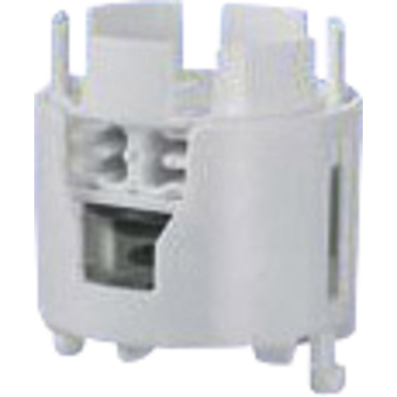 LYSRØRHOLDER RUND M/FJÆR