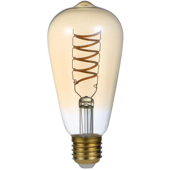 J&EL LED Filament Flex 5W E27 Gyllen ST64
