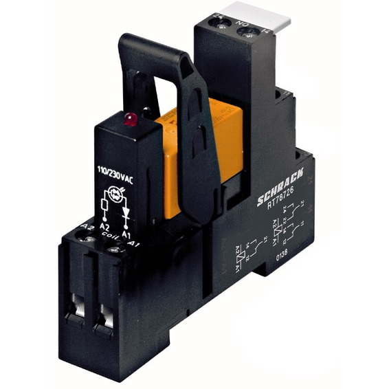 Komplett rele med sokkel 24VAC 8A RTK 424524L