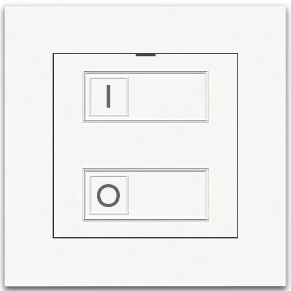 CTM Lyng mTouch Bryter På Av Timer Hvit Open Protocol
