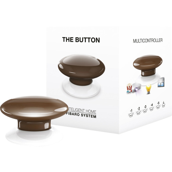 Fibaro The Button brun Z-Wave Fibaro The Button brun Z-Wave