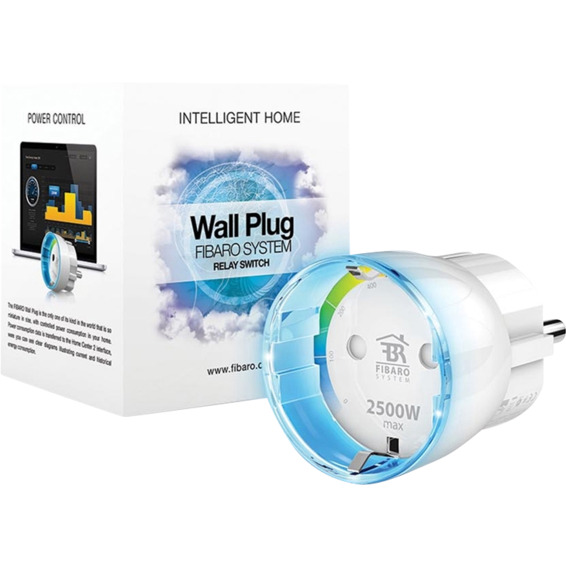 Fibaro Veggplugg Hvit Schuko Fibaro Veggplugg Hvit Schuko