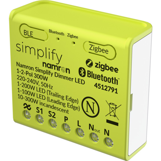 Namron Simplify Dimmer LED 1-2-pol