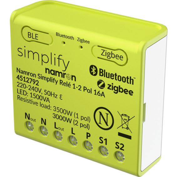 Namron Simplify Relé 1-2 Pol 16A
