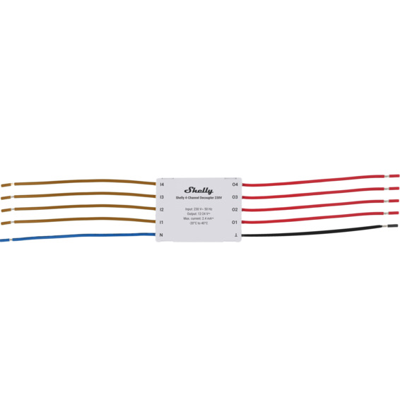 Shelly 4-Channel Decoupler 230V