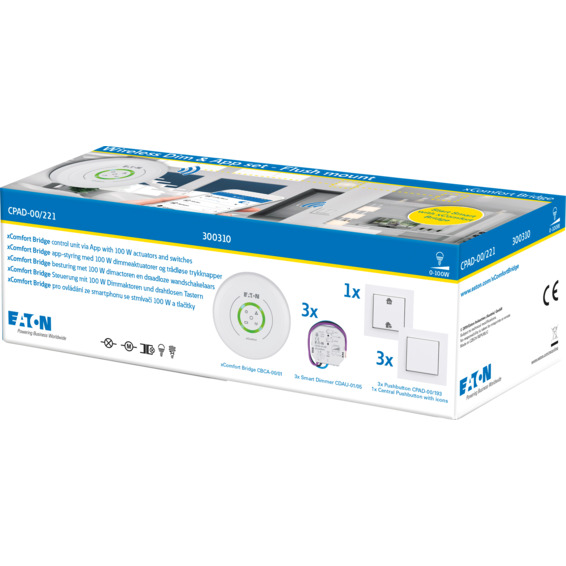 xComfort Wireless Dim & App set - Flush mount