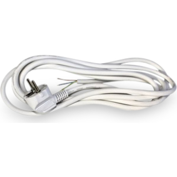 Nettkabel m/plugg 7M 3G1,5mm2, hvit IP44