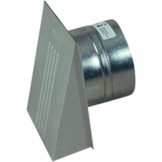 Ventilatorventil Med Kappe og Spjeld 6x6 Ø150