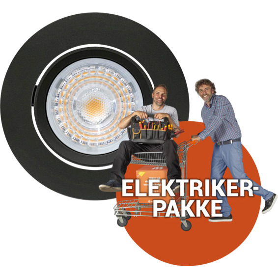 Bytte av downlights utendørs til Alfa sort Bytte av downlights utendørs til Alfa sort